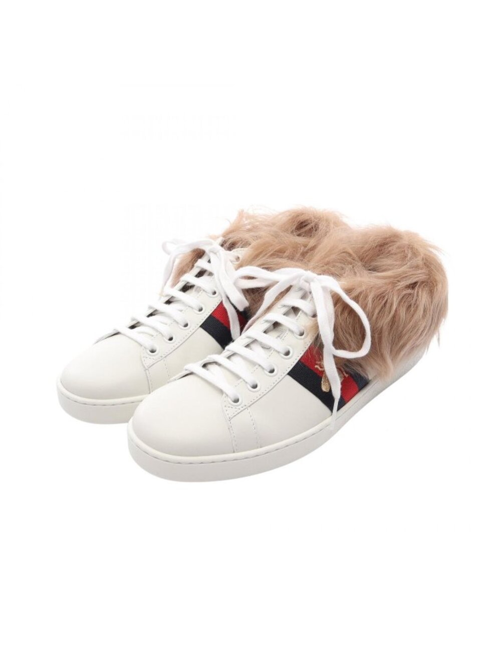 Gucci Sneakers Ace Fur Leather